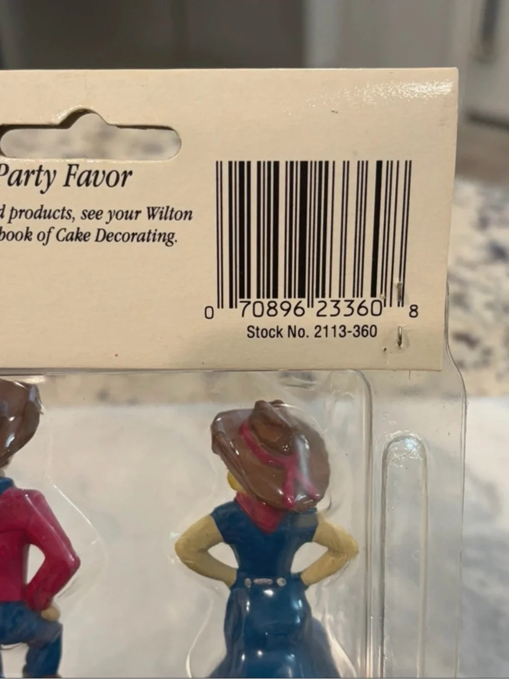 Vtg 95 Wilton Country Western Line Dancing Couple cake topper Stock No. 2113-360